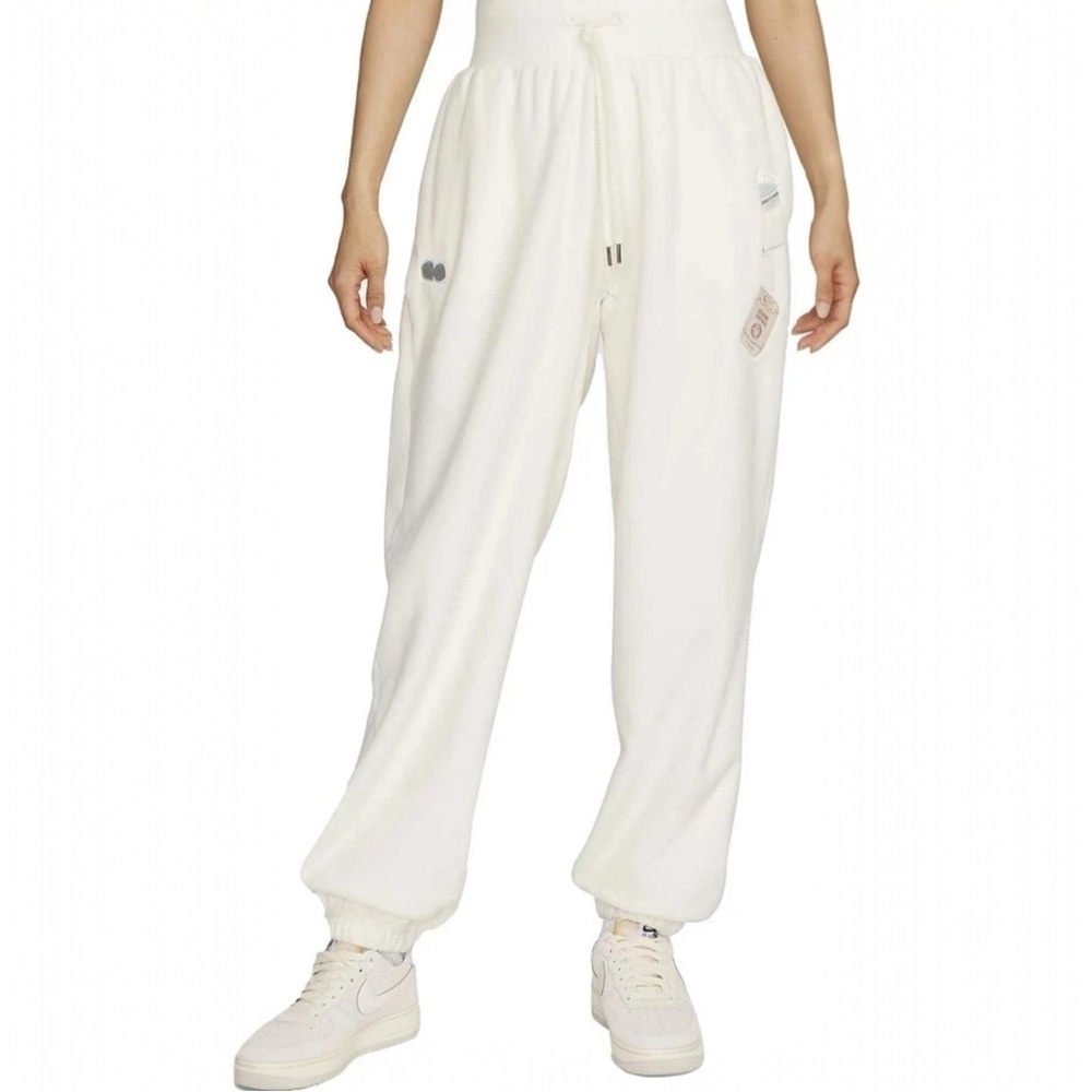 Nike X Naomi Osaka Phoenix Fleece High Waisted Oversized Sweatpants Sz 2XL White